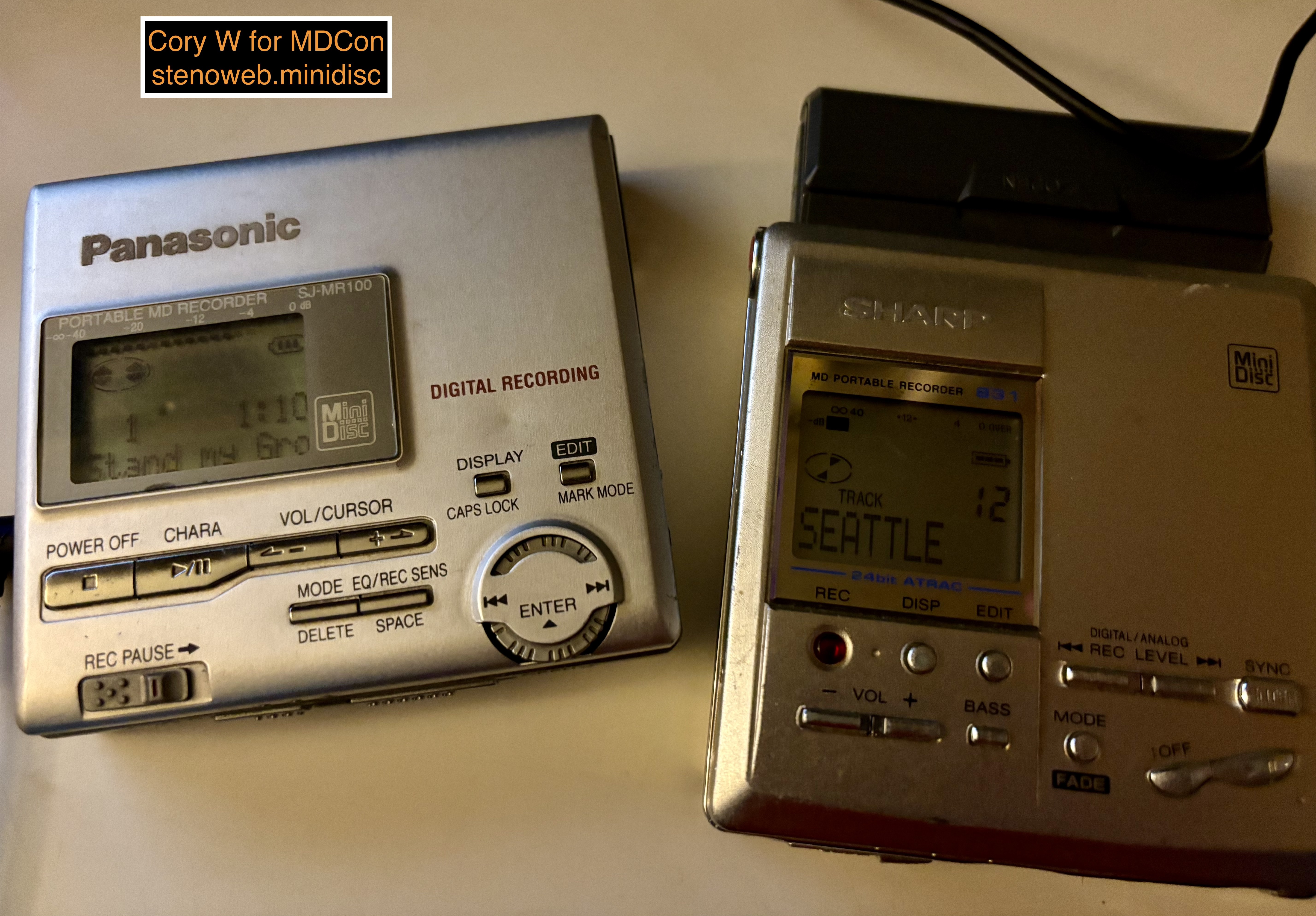 Review - Panasonic MiniDisc Recorder SJ-MR100 | MDCon